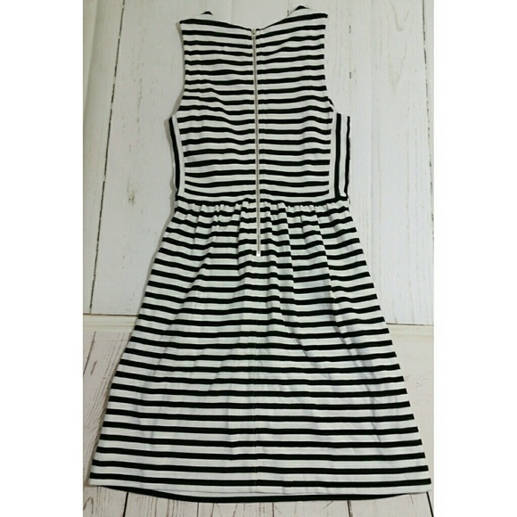 MADEWELL Afternoon stripe pleated dress XS… - Picture 3 of 6